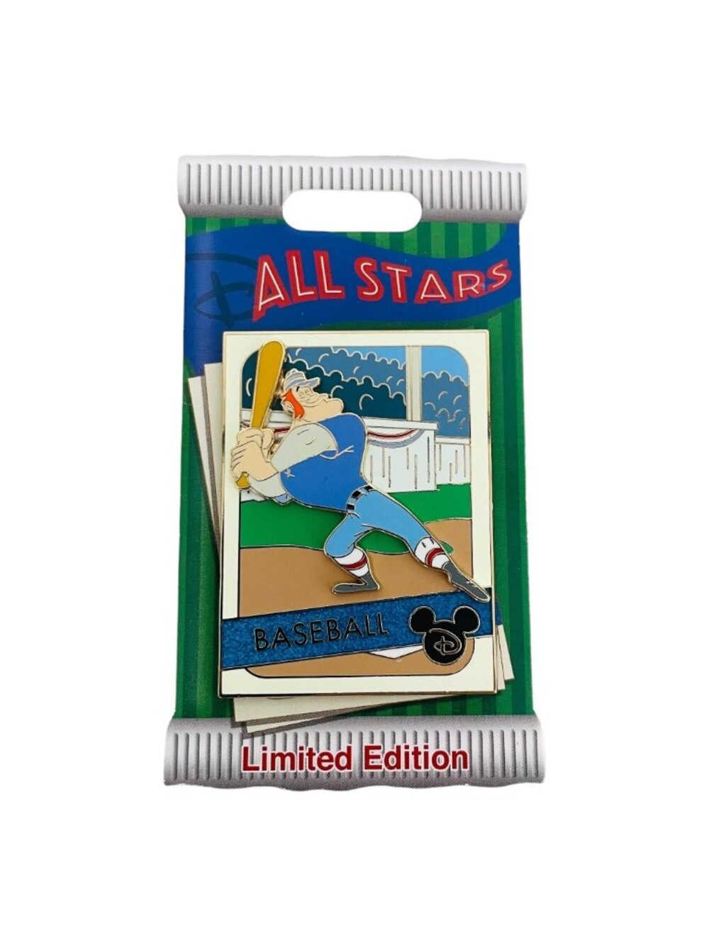 Disney Park Casey at the Bat Baseball All Stars Trading Card Limited Edition Pin